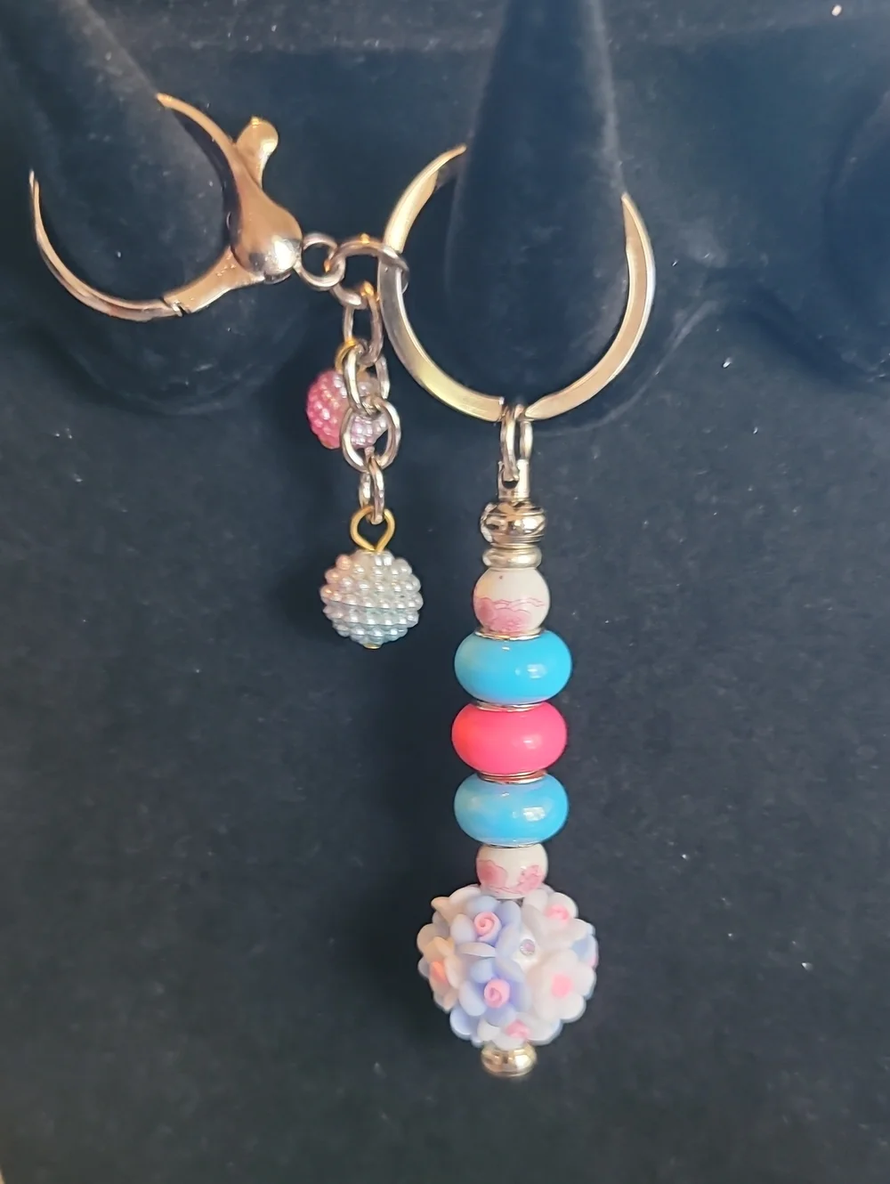 Cotton Candy Garden Dangle Keychain